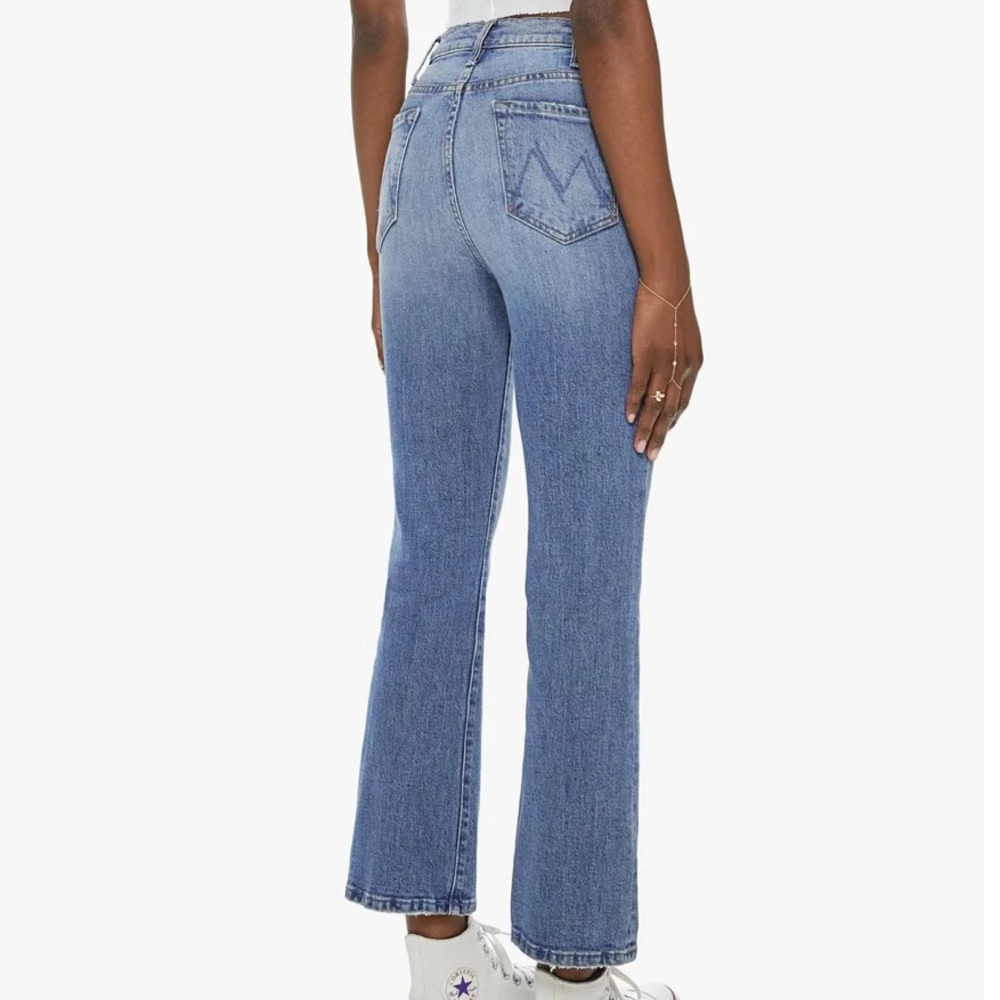 MOTHER The Hustler Ankle in Scenic Route Flared Jeans Light Wash Size 27 - Picture 3 of 10